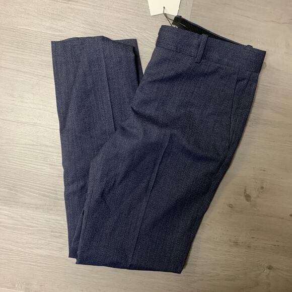 Theory Testra 2B Pants in Spring Navy Multi. - Picture 14 of 14